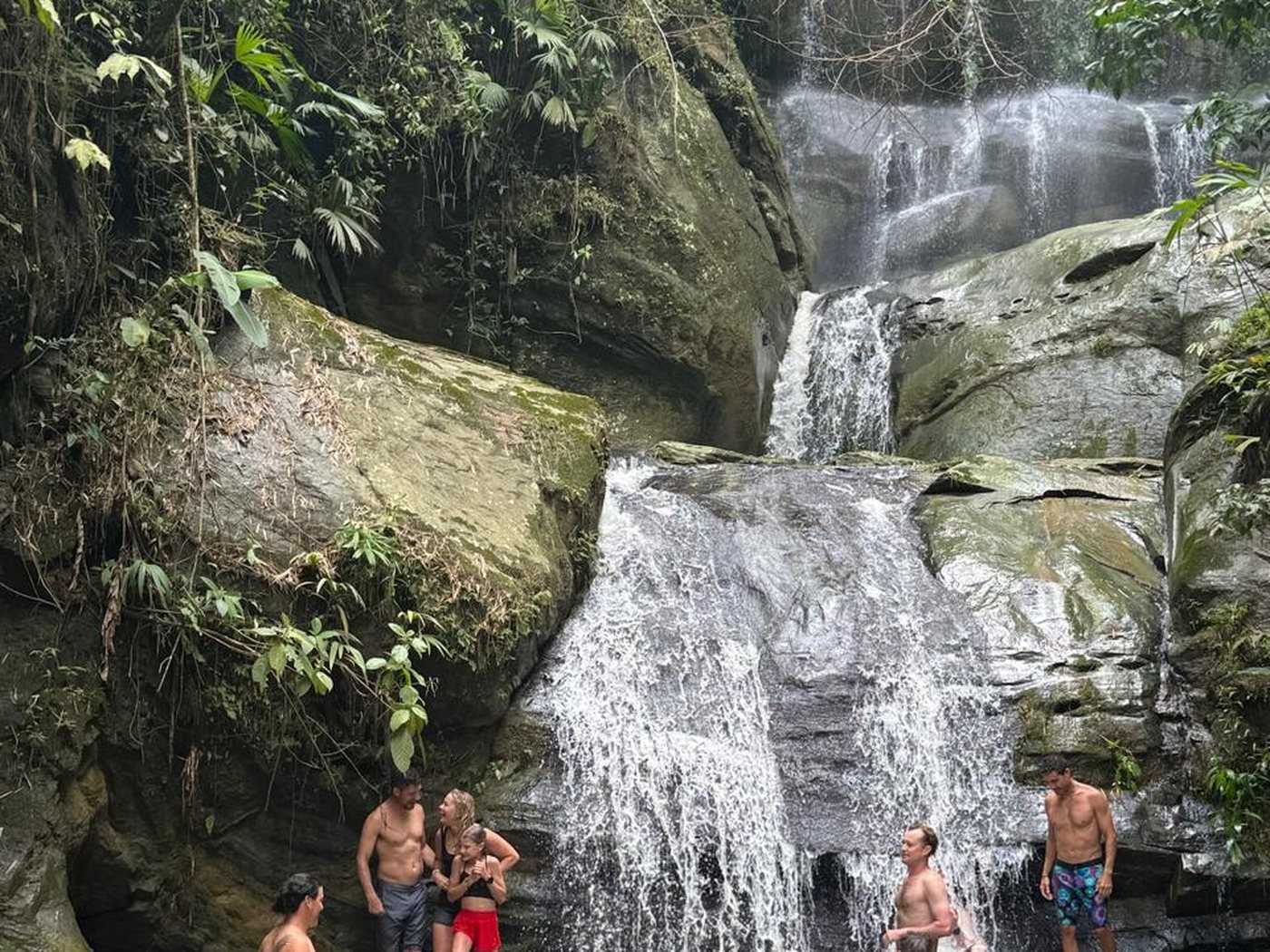 A waterfall in the coffee hills