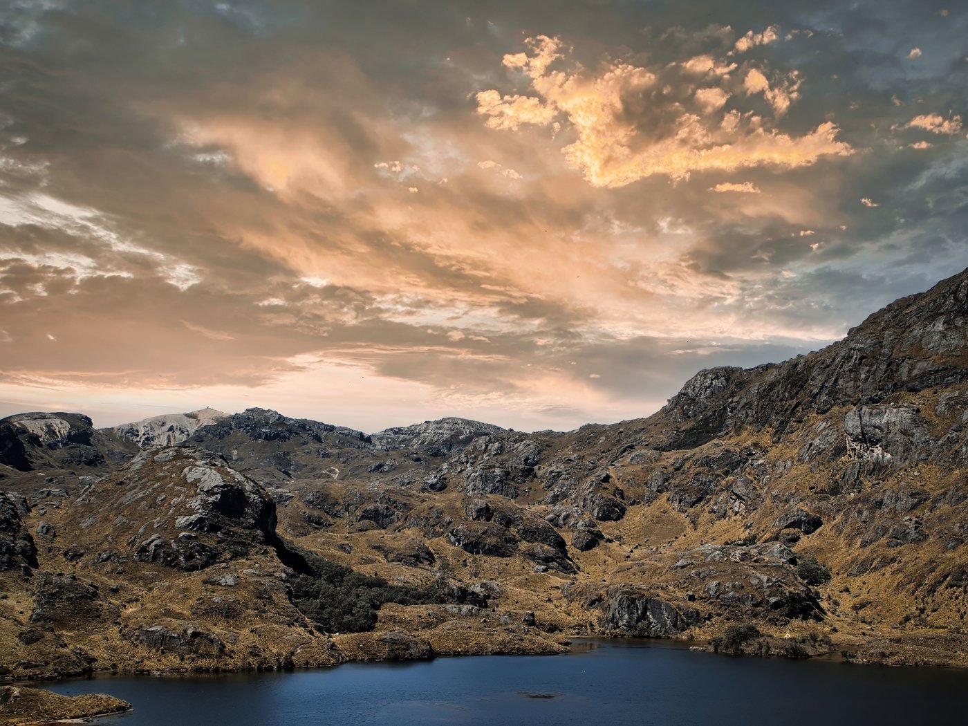 A lake in El Cajas National Park