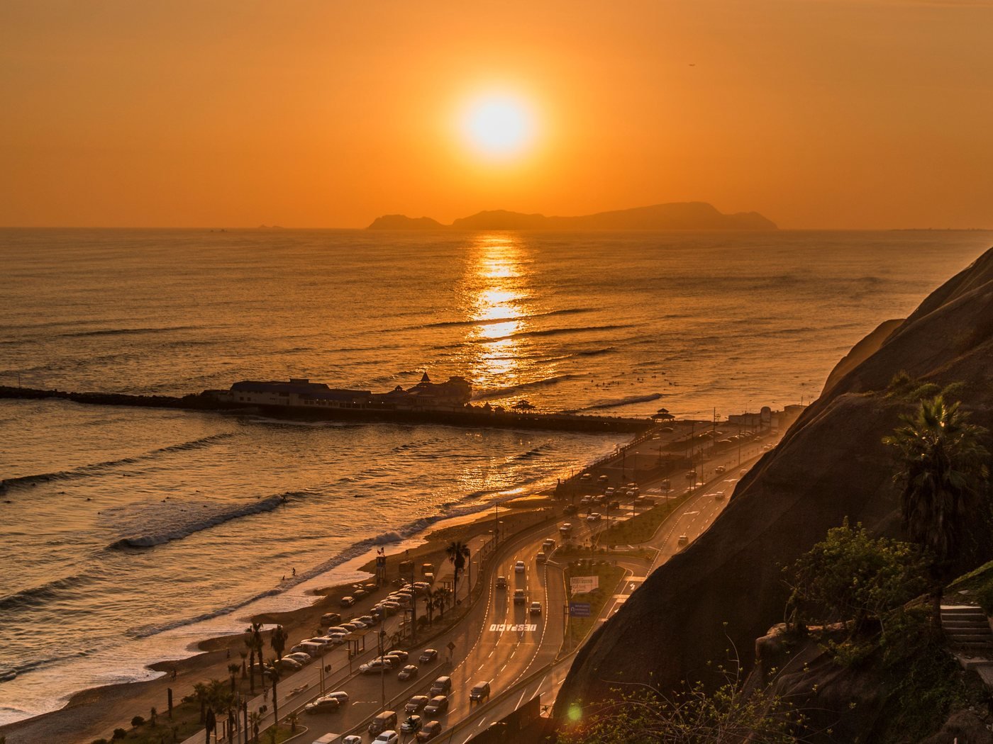 Sunset over Lima