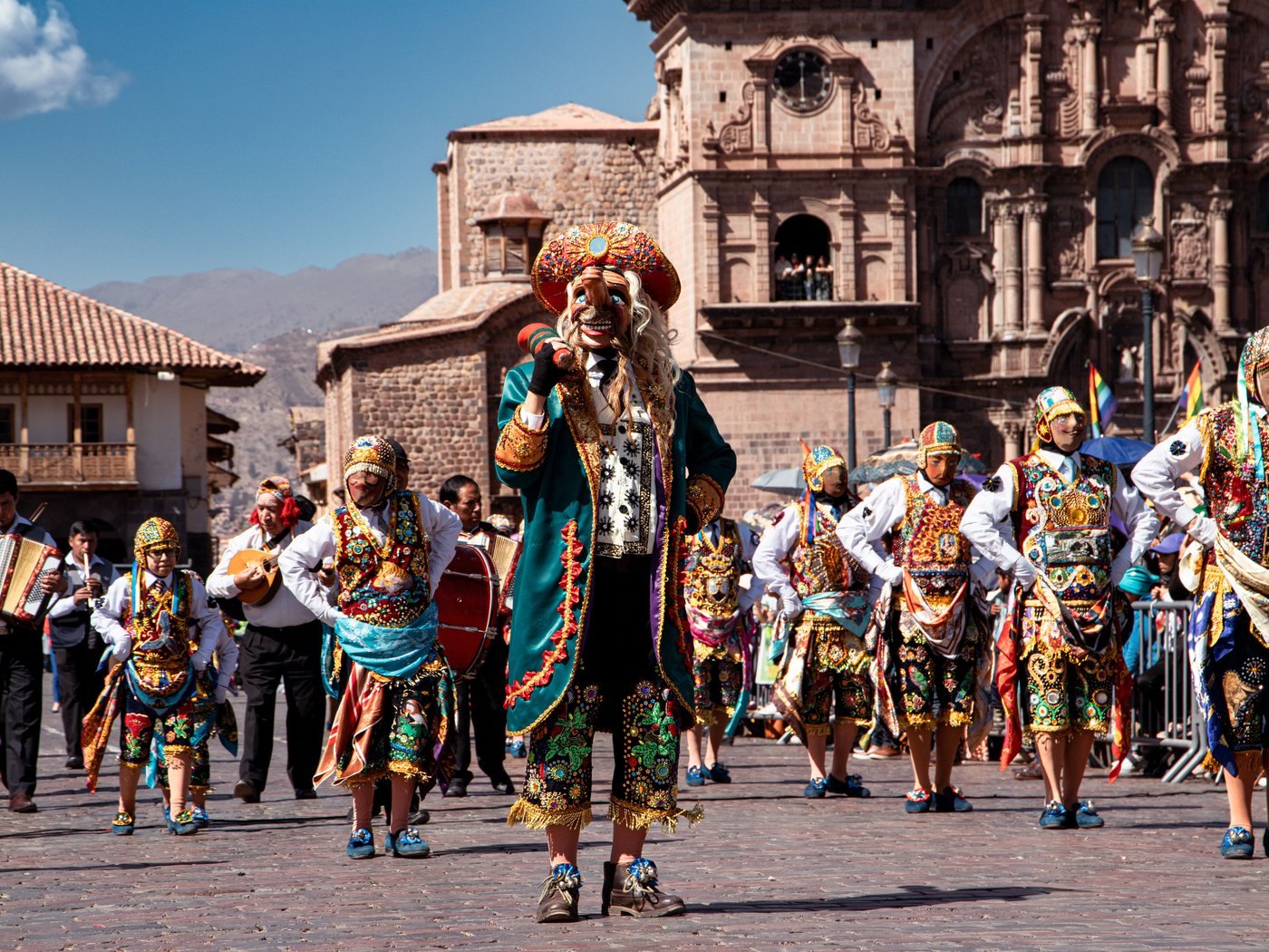 Andean dancers in Cusco