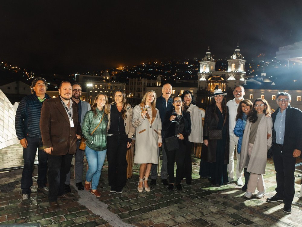 Private reception on the domes of La Compañía