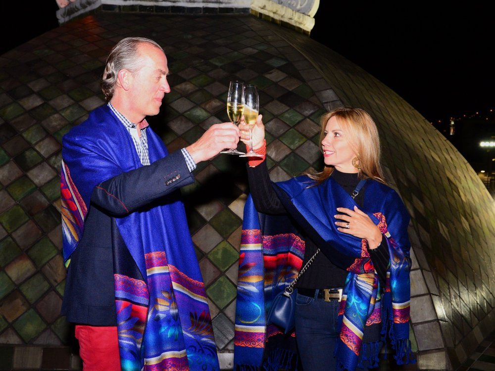 Evening celebration above Quito