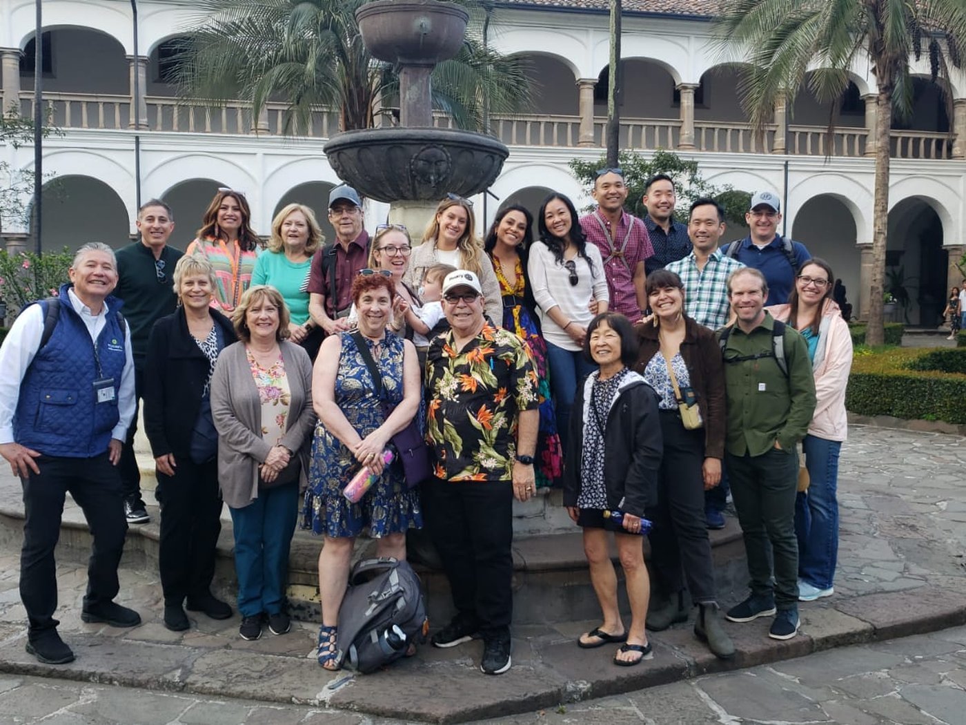 Wedding guests on a private tour of colonial Quito