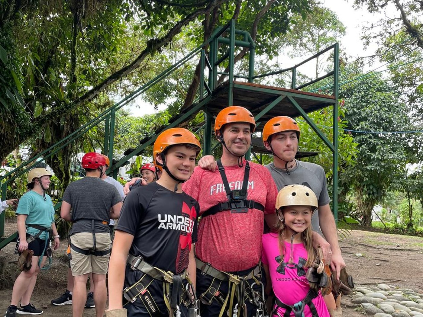 Guests ready for the canopy in the Mindo cloud forest
